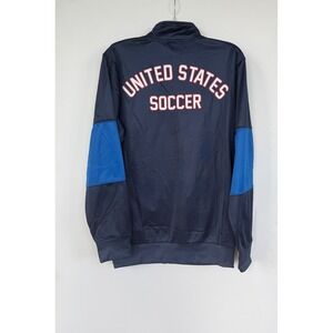 US Soccer Federation USA Track Jacket Small Navy Blue Full Zip Icon Sports‎ USSF
